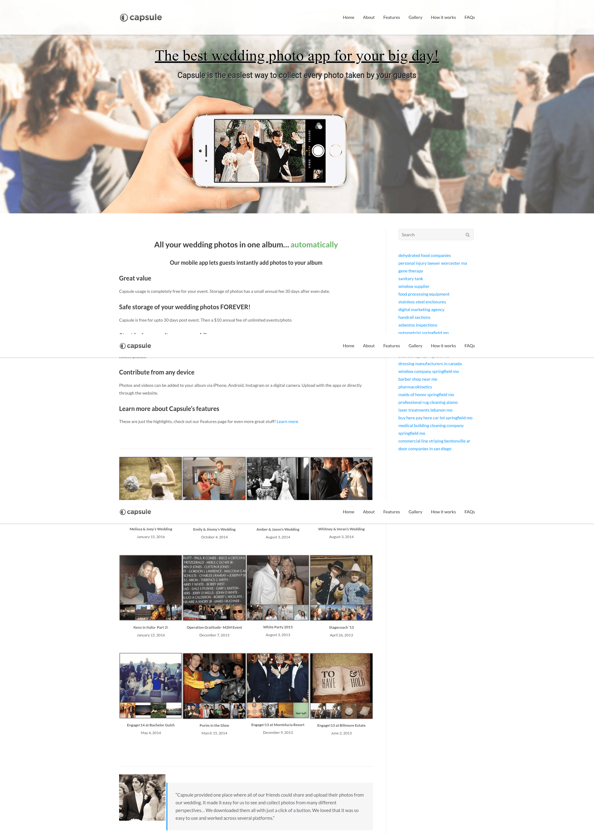 Capsule website