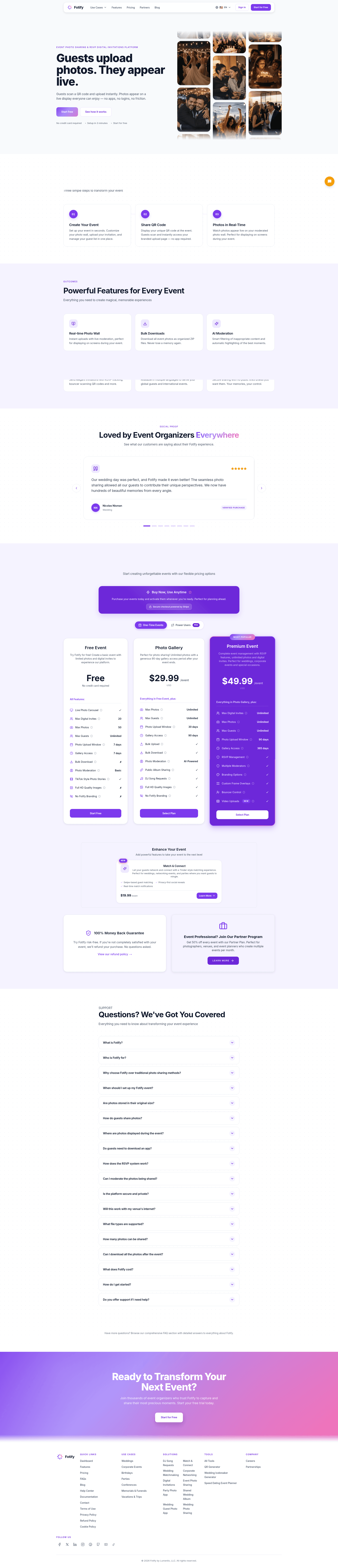 Fotify website