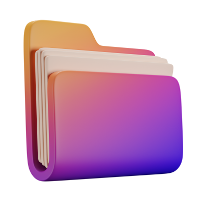 3D folder illustration