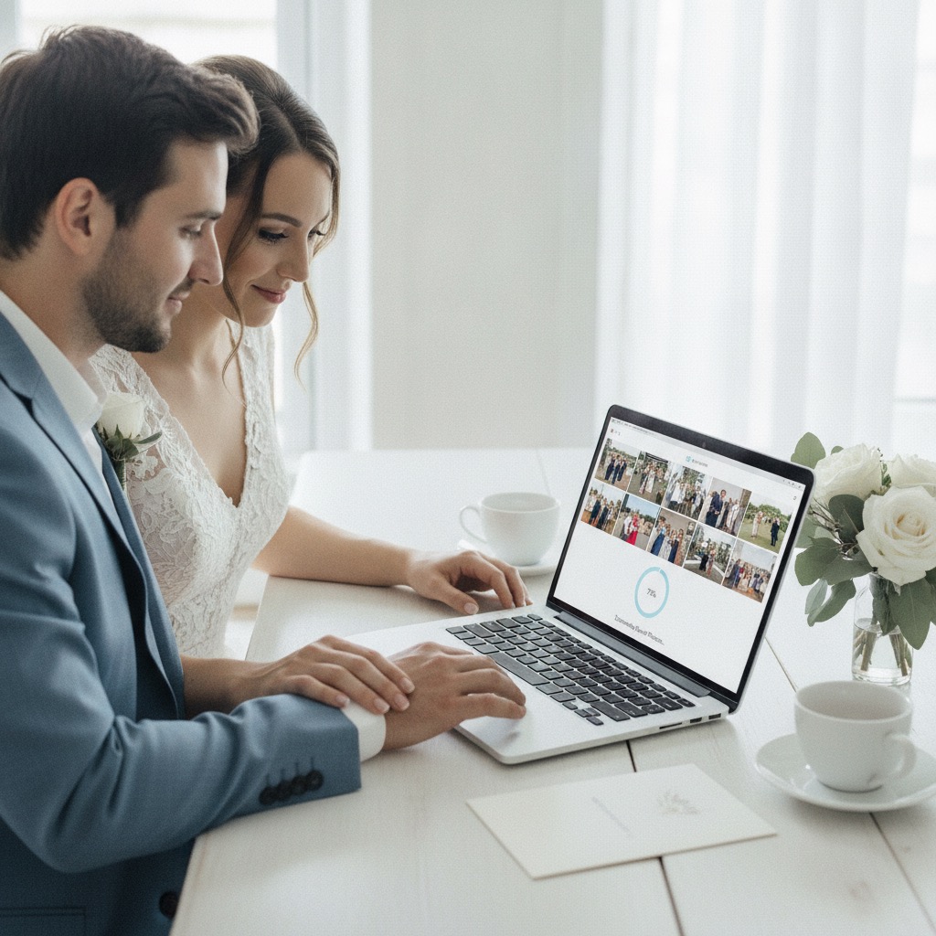 Host downloading event photos from a gallery