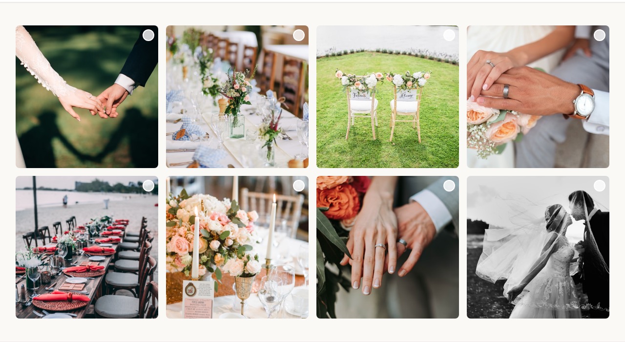 Host controls for an event photo sharing gallery