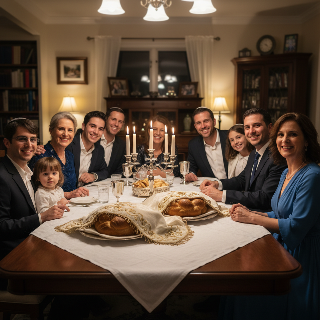 Shabbat dinner with family
