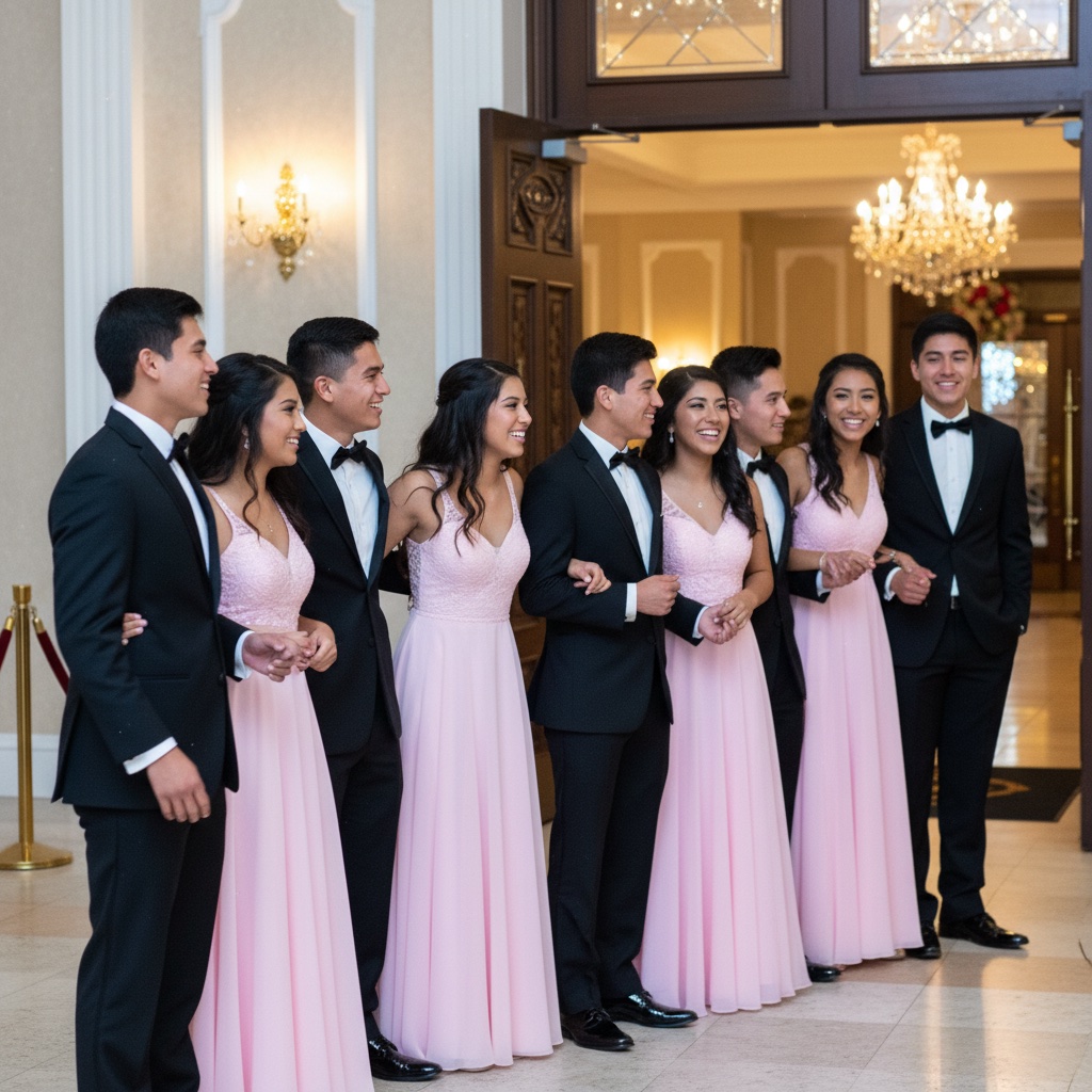 Los chambelanes & damas