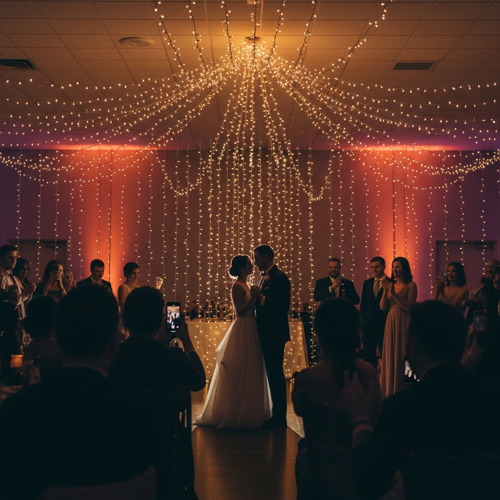 First dance candid from the side of the dancefloor